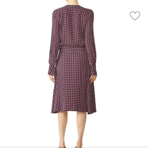Equipment Magnolia Banded Drop Waist Houndstooth Print Midi Dress Size 2 - Picture 4 of 16
